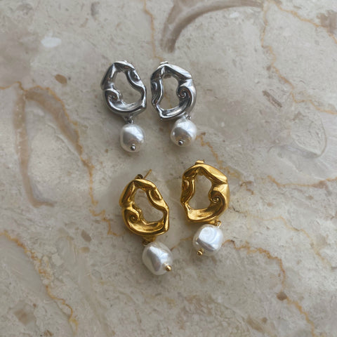 Pearl earrings