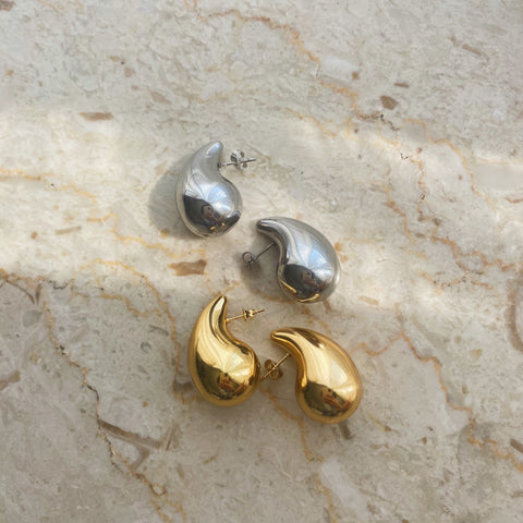 Polished drop earrings