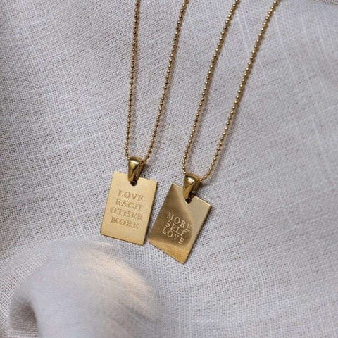 Engraved necklace